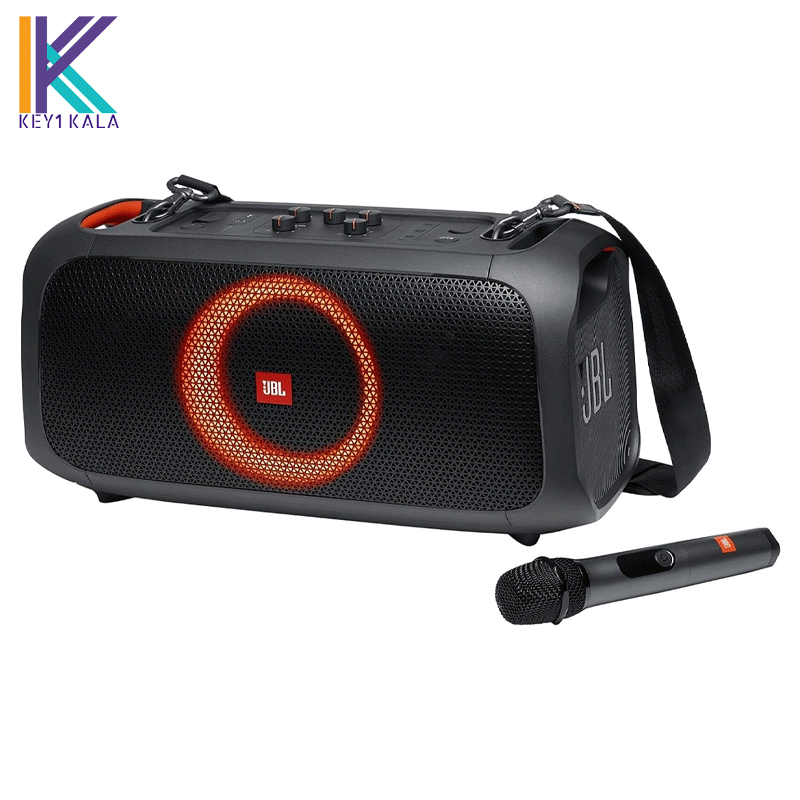 اسپیکر بلوتوثی قابل حمل جی بی ال مدل JBL Partybox on the go Portable Bluetooth Speaker — تصویر ۷