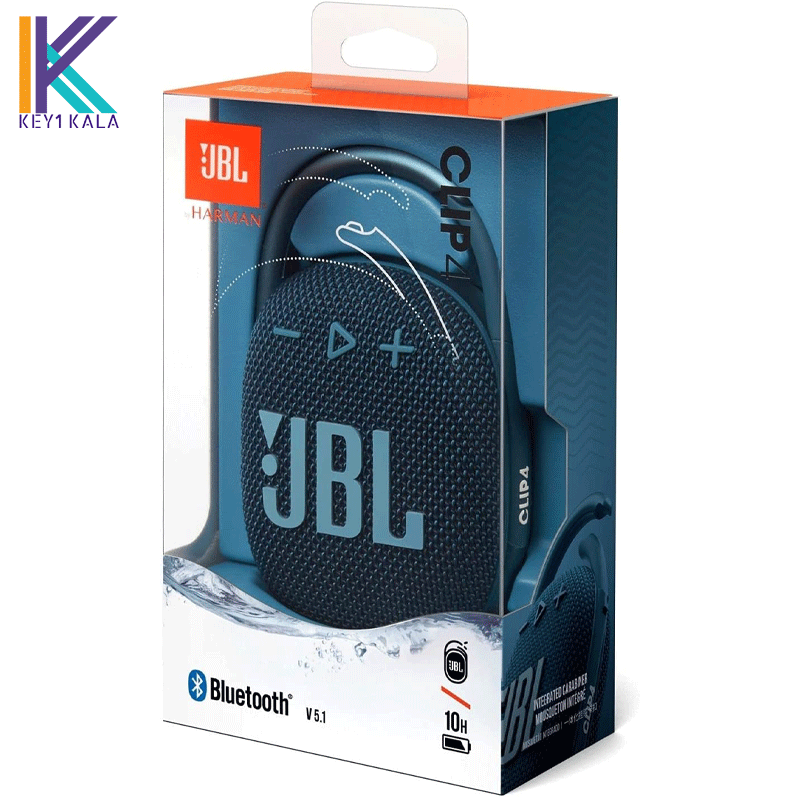 اسپیکر بلوتوثی جی بی ال مدل JBL Clip 4 bluetooth speaker — تصویر ۴