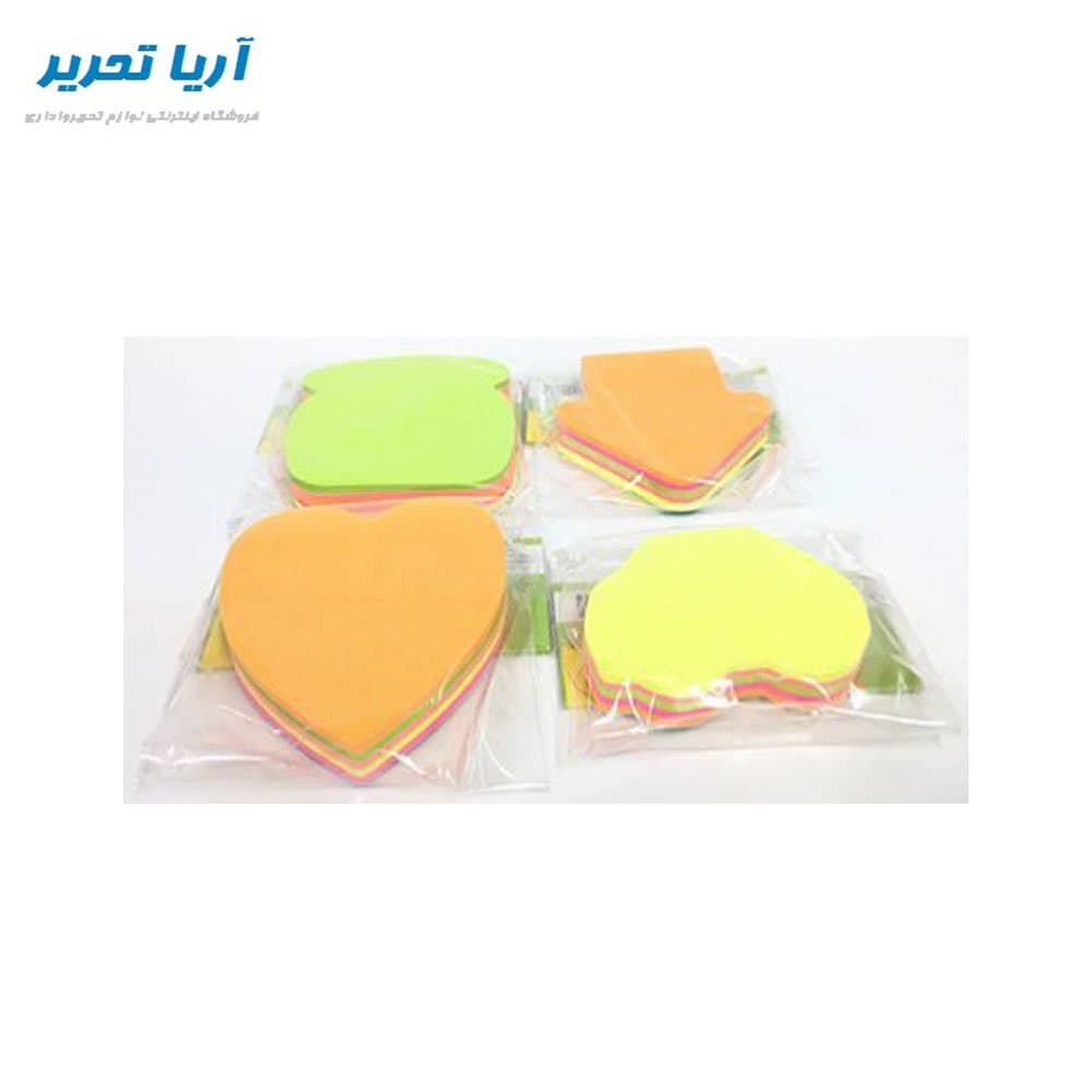 کاغذ یادداشت چسب دار اشکال فانتزی ۱۰۰ برگ — تصویر ۲