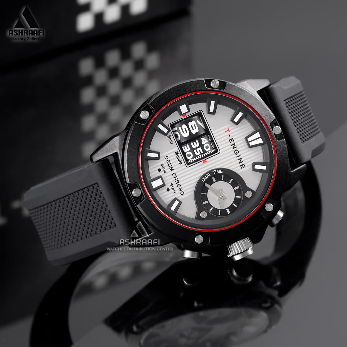 ساعت تی انجین T-Engine Drum Chrono 3953 — تصویر ۴