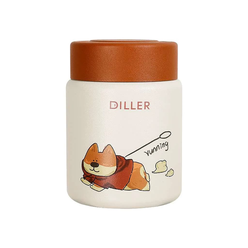 مینی فلاسک فانتزی برند DILLER طرح پاپی 150ml کد M379 — تصویر ۵