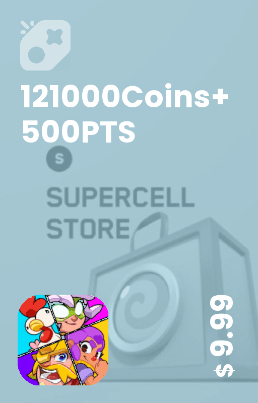 121000Coins+500PTS