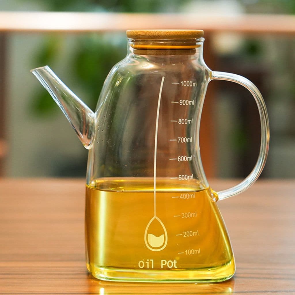 روغن ریز پیرکس یک لیتری درب بامبو مدل منحنی کد m217 — تصویر ۳