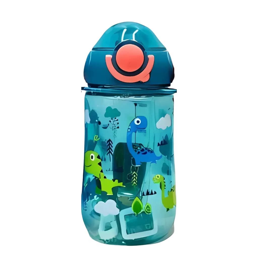 قمقمه کودک مدل نی دار طرح حیوانات گنجایش 400ml کد 750 — تصویر ۳
