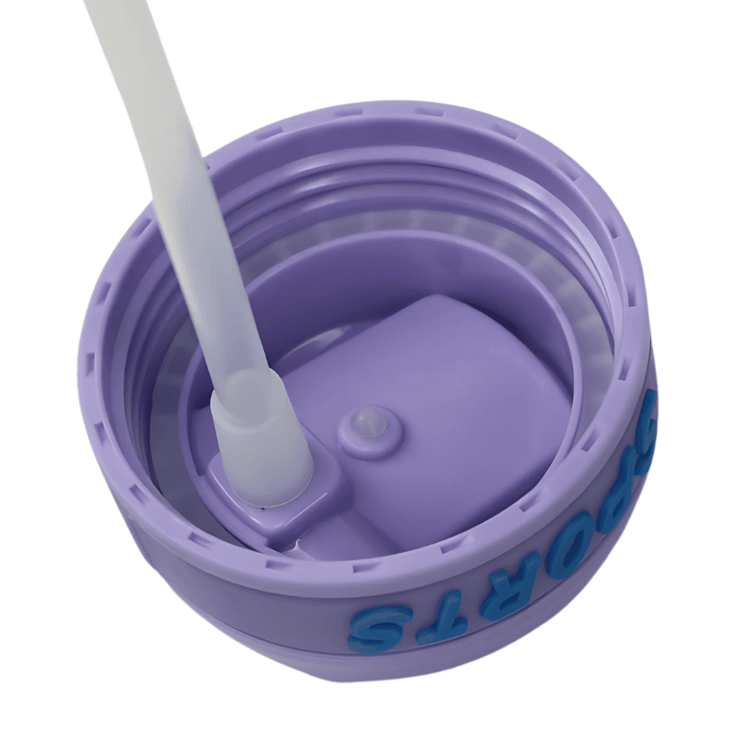 قمقمه کودک فانتزی نی‌دار مدل آبرنگی گنجایش 650ML — تصویر ۳