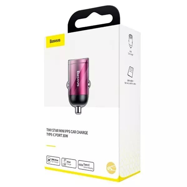 شارژر فندکی 30 وات تایپ سی بیسوس Tiny Star PD3 QC3 مدل VCHX-B0G — تصویر ۷