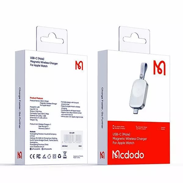 شارژر مگنتی اپل واچ مک دودو مدل CH-4993 — تصویر ۷