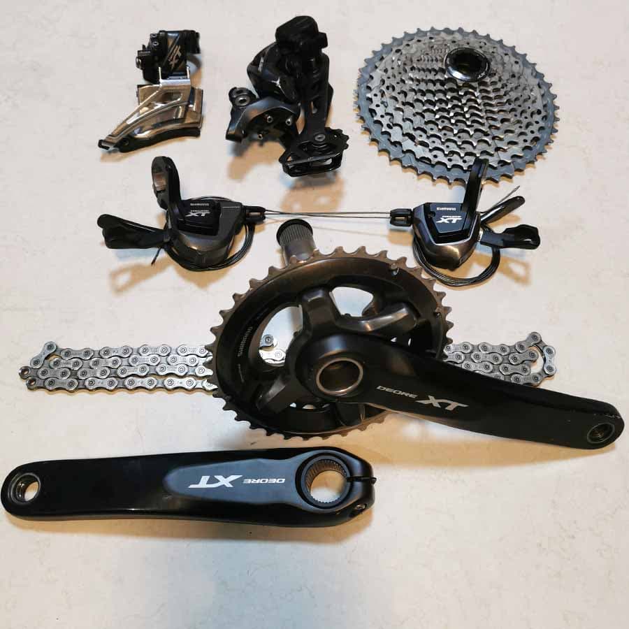 ست دنده 2×11 سرعته شیمانو SHIMANO XT M8000 (کارکرده) — تصویر ۸