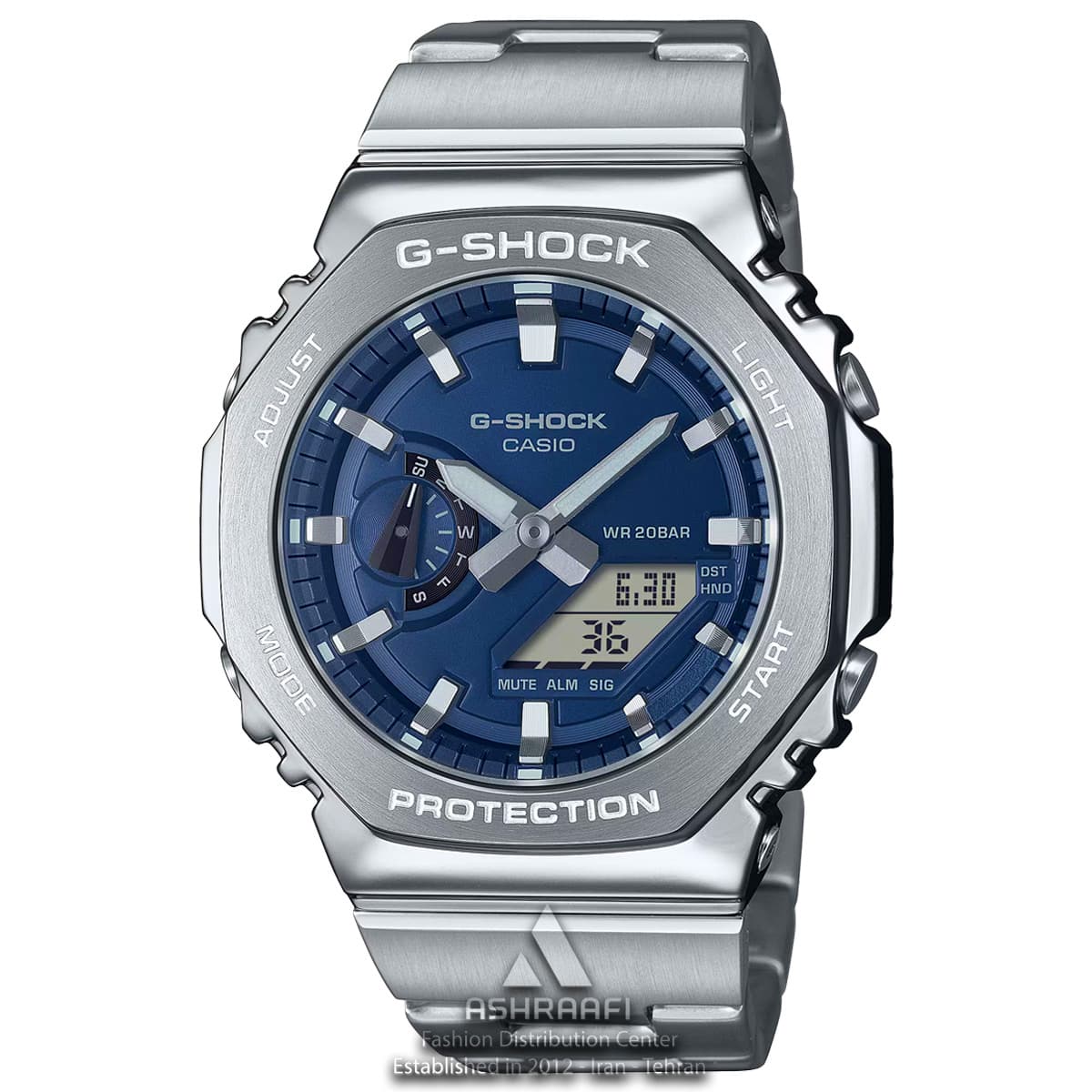 ساعت جیشاک استیل Casio G-Shock GM-2110D-2B