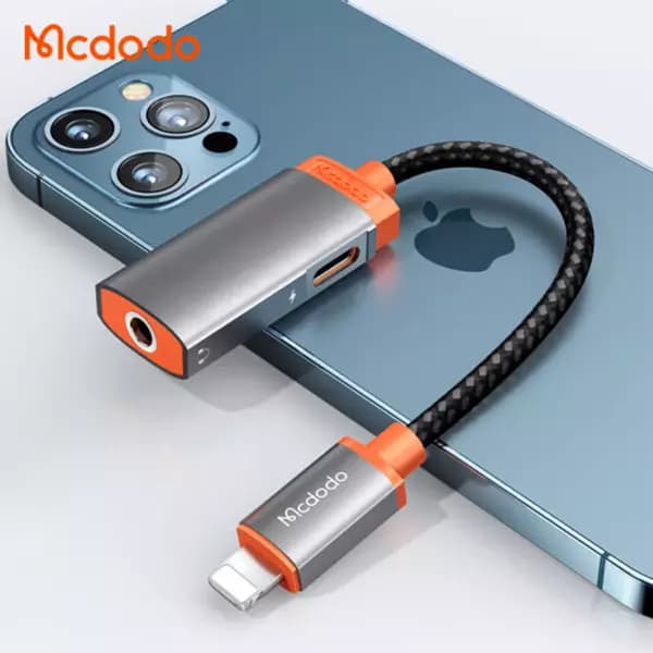 مبدل لایتنینگ به لایتنینگ و AUX مک دودو مدل CA-6710 — تصویر ۴