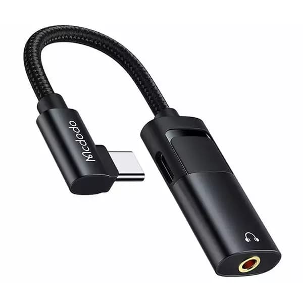 مبدل USB-C به جک 3.5 میلیمتری و USB-C مک دودو مدل CA-1880