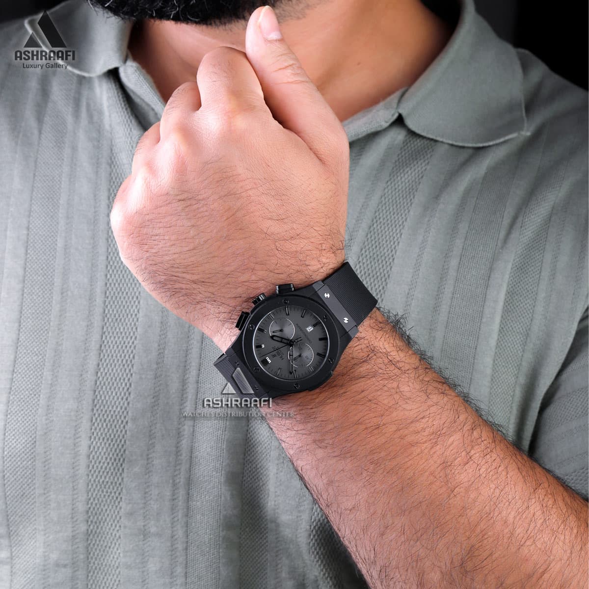 ساعت هابلوت مشکی Hublot Classic Fusion 7079 — تصویر ۴