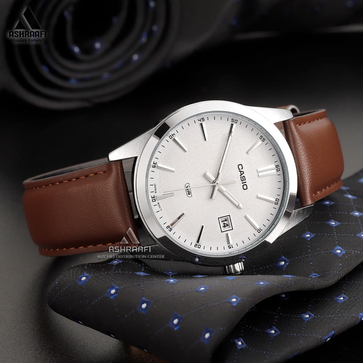 ساعت مردانه کاسیو بند چرمی Casio MTP-VD03L-5A — تصویر ۳
