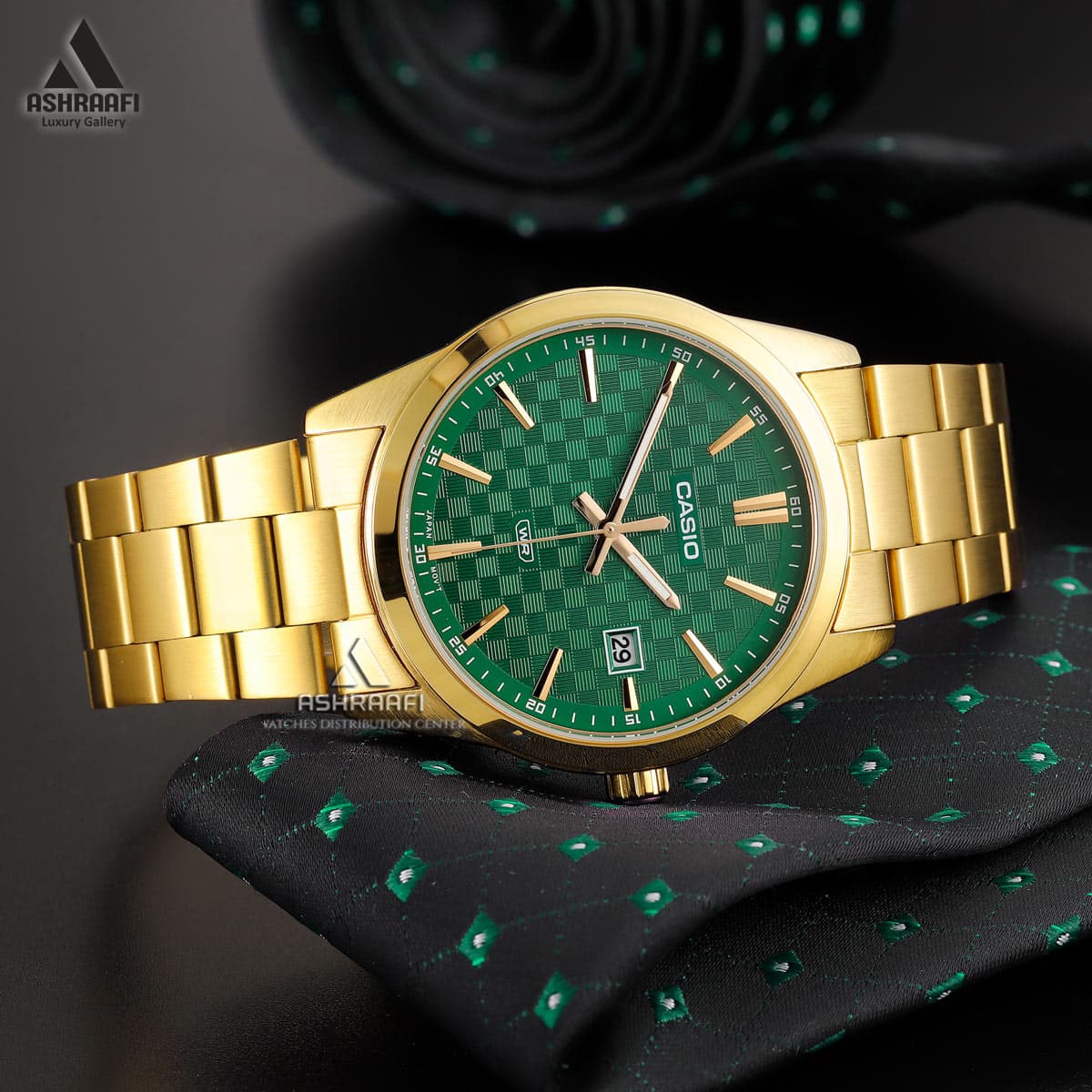ساعت کاسیو طلایی Casio MTP-VD03G-3A — تصویر ۳