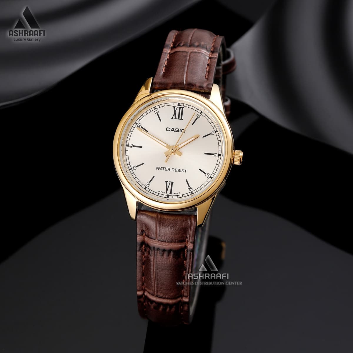 ساعت زنانه کاسیو بند چرمی Casio LTP-V005GL-9B — تصویر ۲