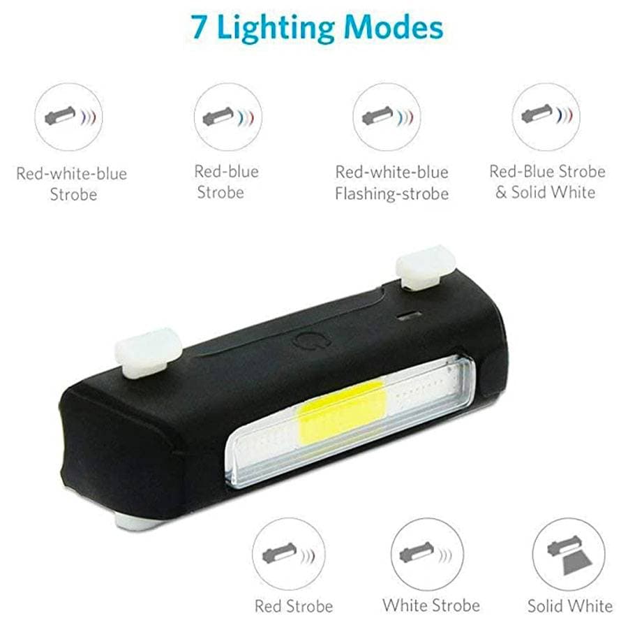 چراغ خطر پلیسی شارژی دوچرخه LED PL-2261 — تصویر ۴