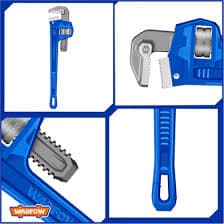 آچار لوله گیر شلاقی 18 اینچ وادفو کد WPW1118 — تصویر ۲