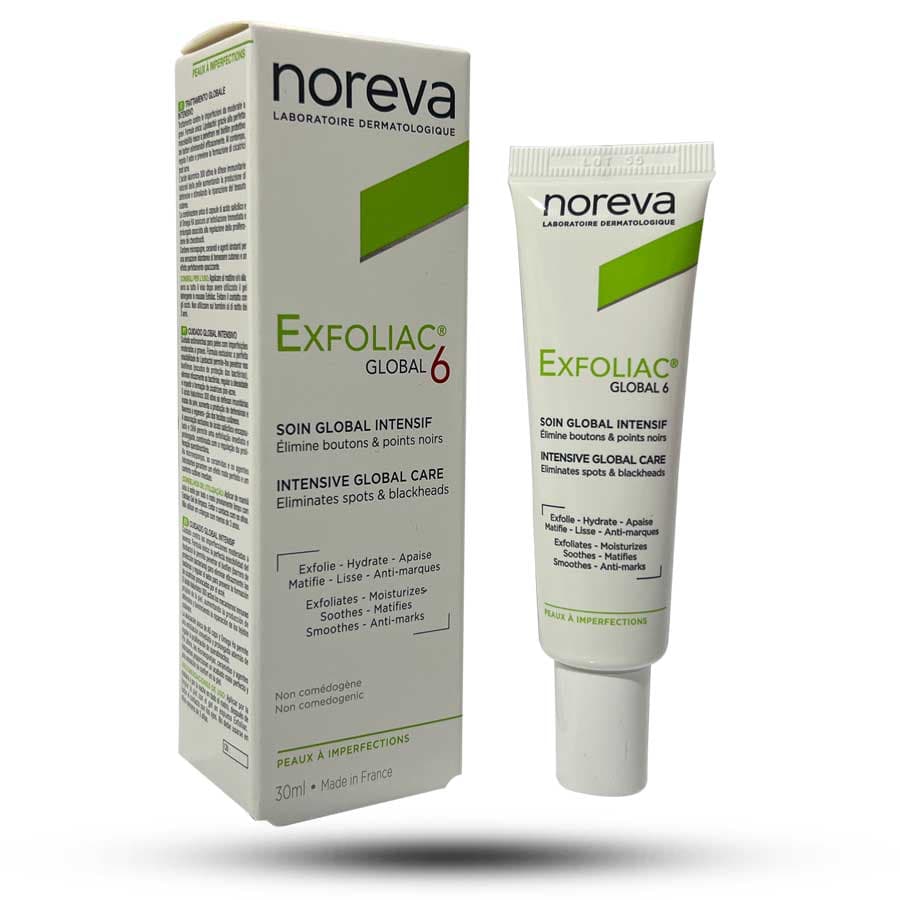 کرم ضد جوش و آبرسان اکسفولیاک Exfoliac گلوبال 6 نوروا 30 میل