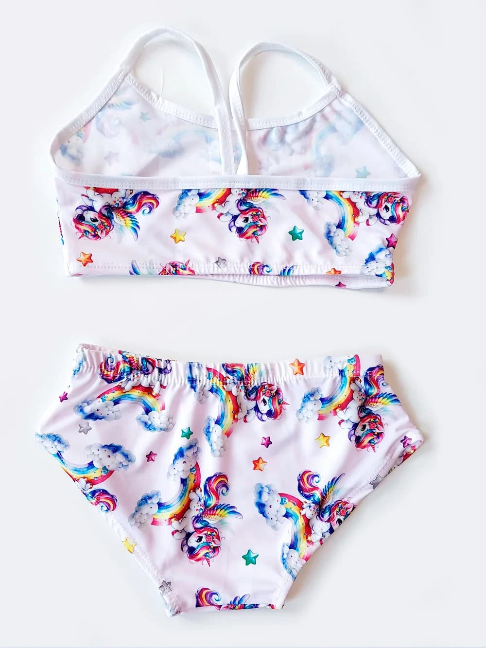 مایو بچه گانه دخترانه برای استخر دو تکه طرح اسب شاخ دار صورتی اسپیدو ( Speedo ) — تصویر ۲