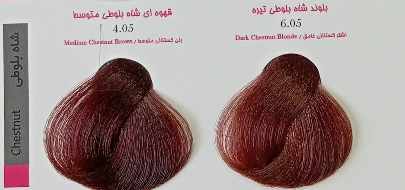 رنگ مو دوشس سری شاه بلوطی شماره 4.05 — تصویر ۶