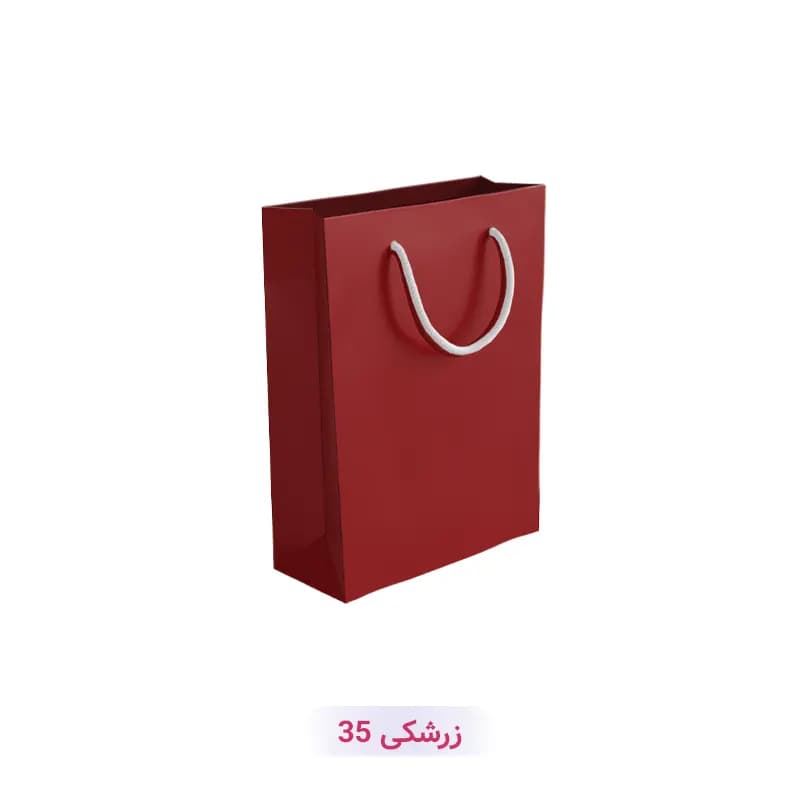 پاکت کادو با طرح ساده تک رنگ زرشکی (سری 35)