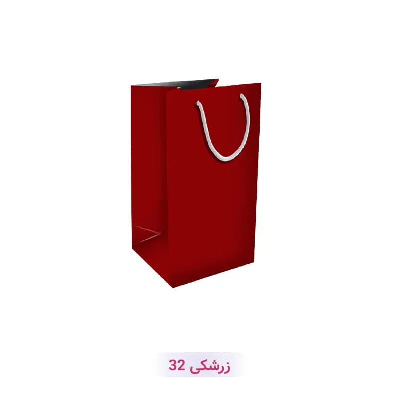 پاکت کادو با طرح ساده تک رنگ زرشکی (سری 32)