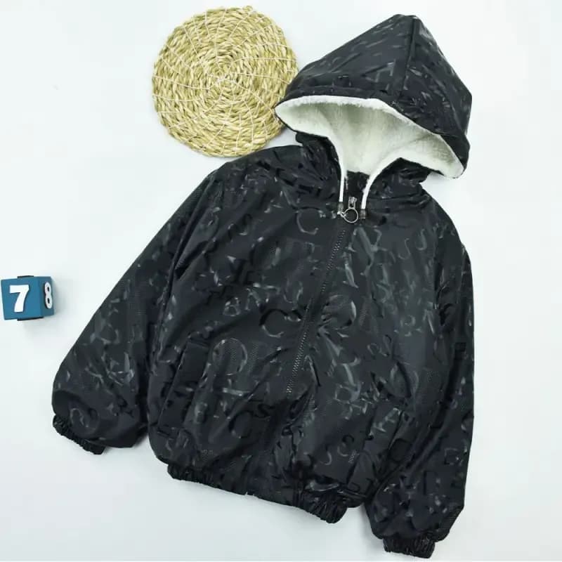 سویشرت دخترانه سیلیکونی داخل خز طرح حروف انگلیسی کد 11088 — تصویر ۱۰
