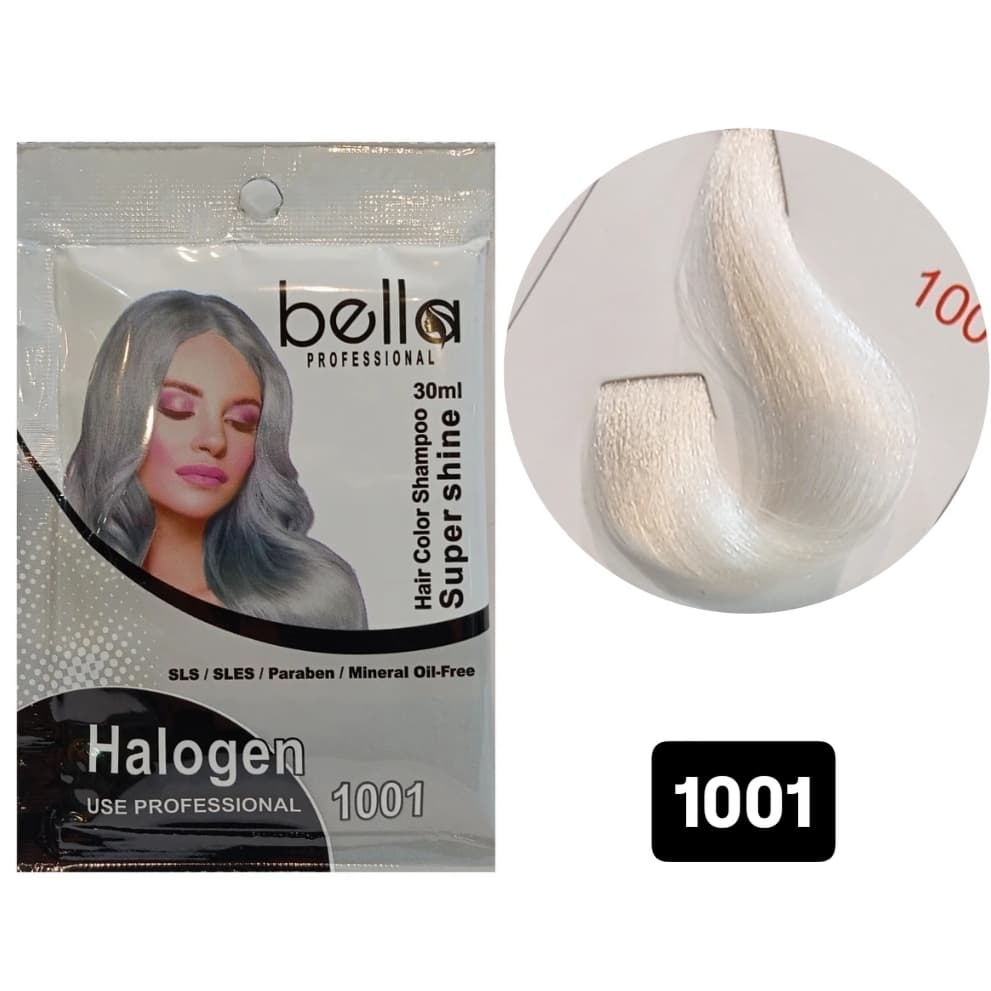 شامپو رنگ ژله ای ساشه ای بلا کد 1001 Bella