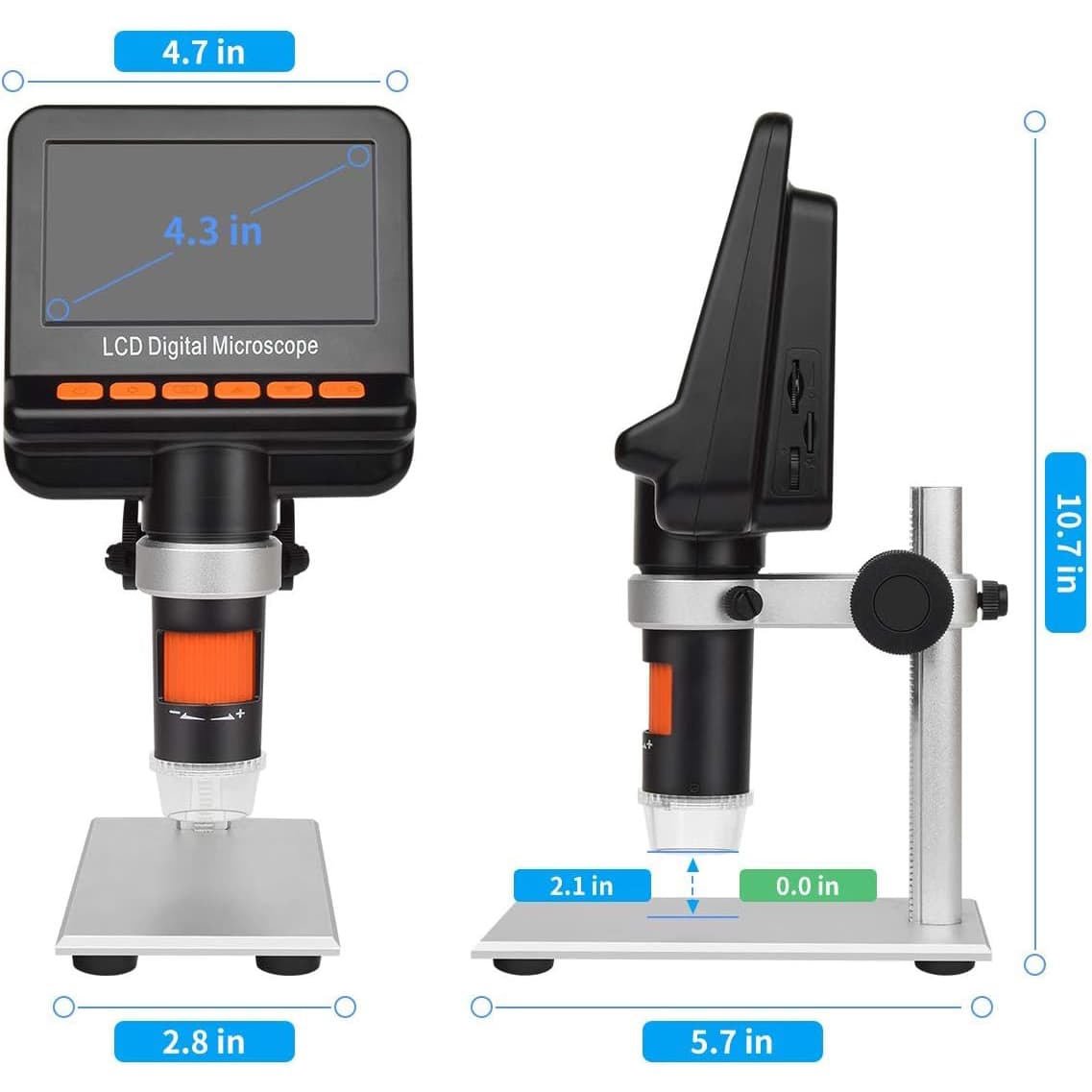 میکروسکوپ دیجیتال با صفحه نمایش 4.3 اینچ مدل DM042 — تصویر ۶