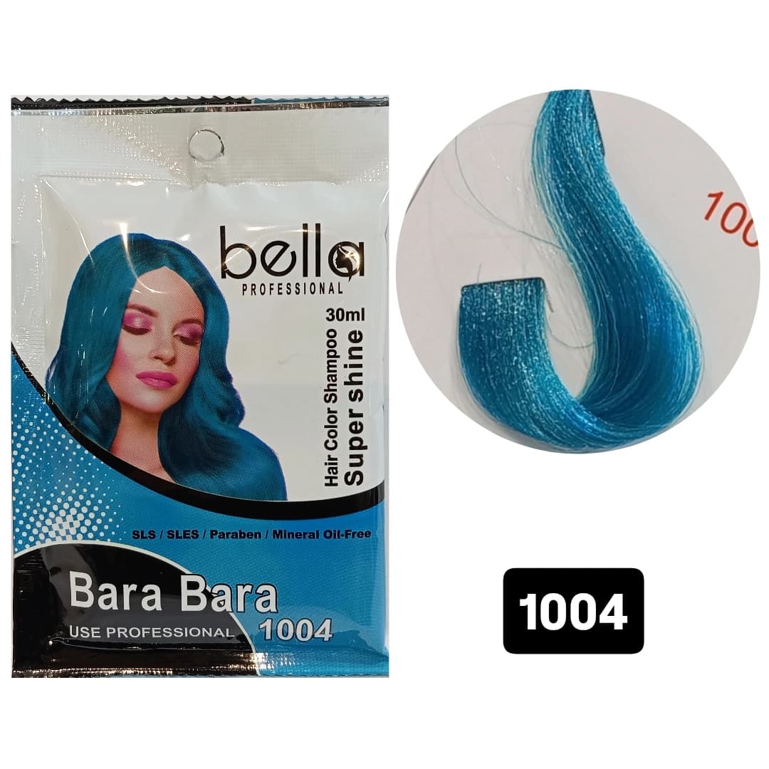شامپو رنگ ژله ای ساشه ای بلا کد 1004 Bella