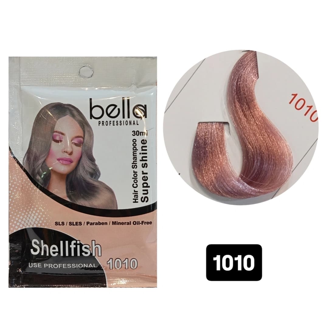 شامپو رنگ ژله ای ساشه ای بلا کد 1010 Bella