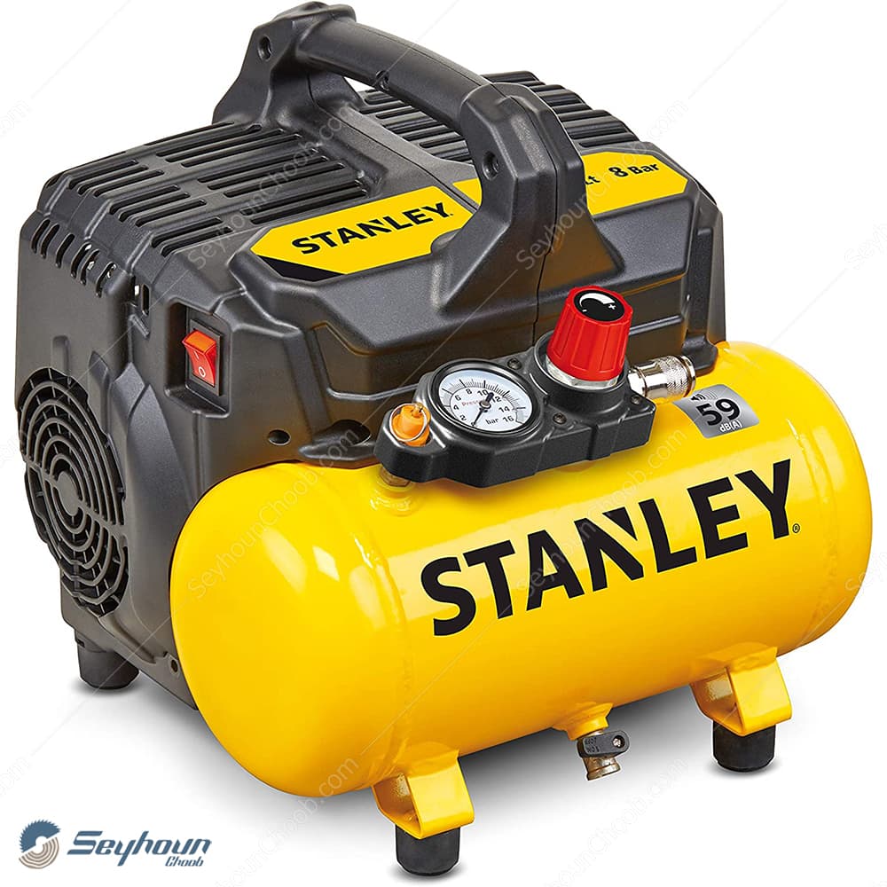 کمپرسور باد استنلی 105 لیتری مخزن 6 لیتر 8 بار 1 اسب مدل STANLY B2BE104STN703