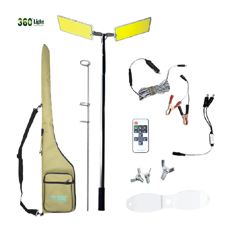 چراغ کمپینگ 2 پر 360 لایت مدل FR-12 COB (300×2) RF