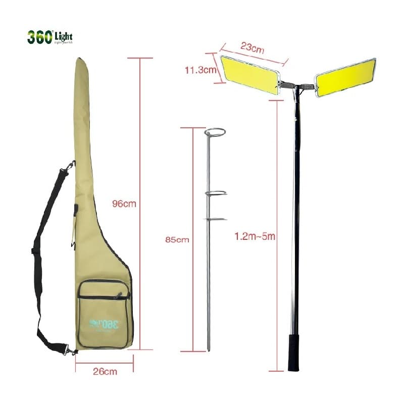 چراغ کمپینگ 2 پر 360 لایت مدل FR-12 COB (300×2) RF — تصویر ۷
