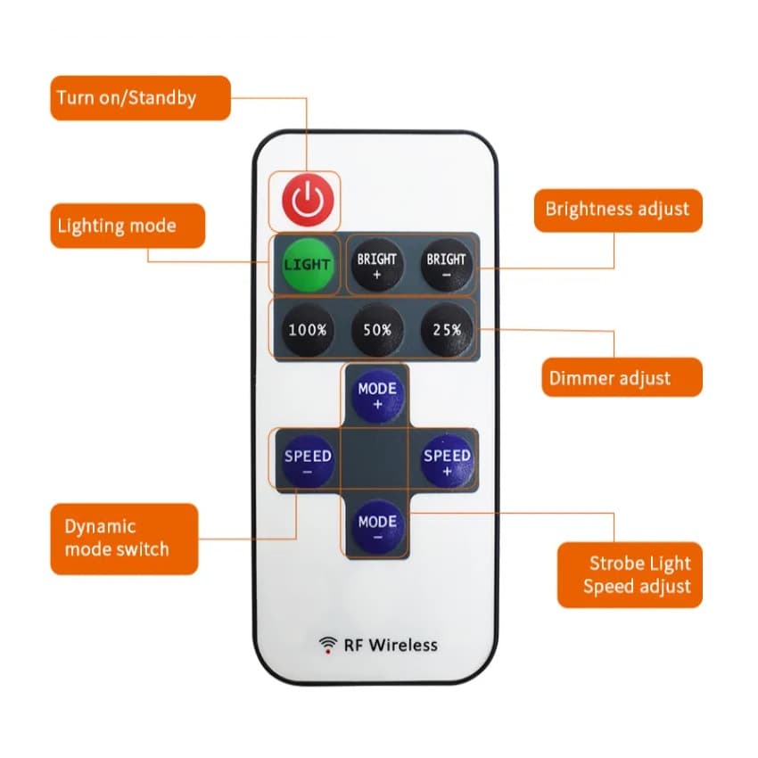 چراغ کمپینگ 2 پر 360 لایت مدل FR-12 COB (300×2) RF — تصویر ۵