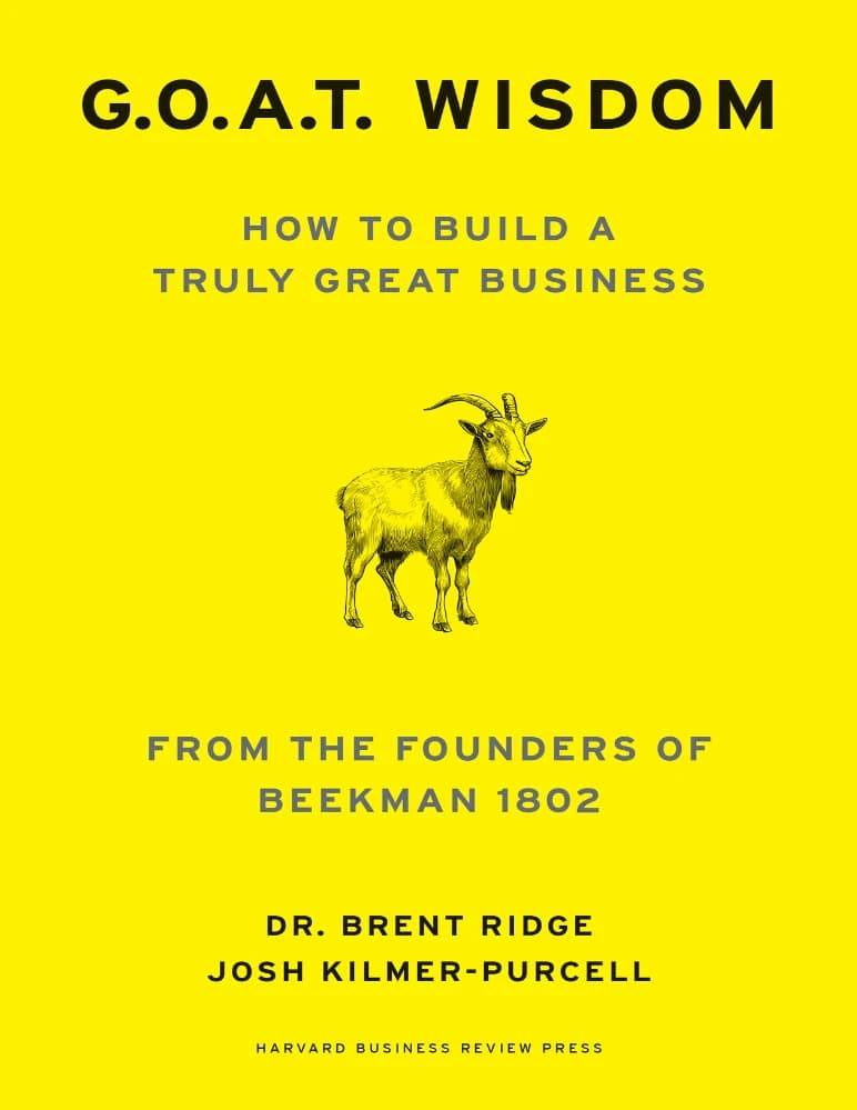 کتاب GOAT Wisdom (حکمت بهترین‌های تاریخ) نسخه انگلیسی PDF | برنت ریج
