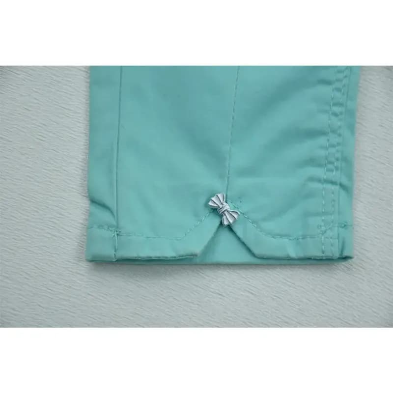 شلوار کتان دخترانه 3 سال استایل راسته کمر کش دم پا ساده — تصویر ۶