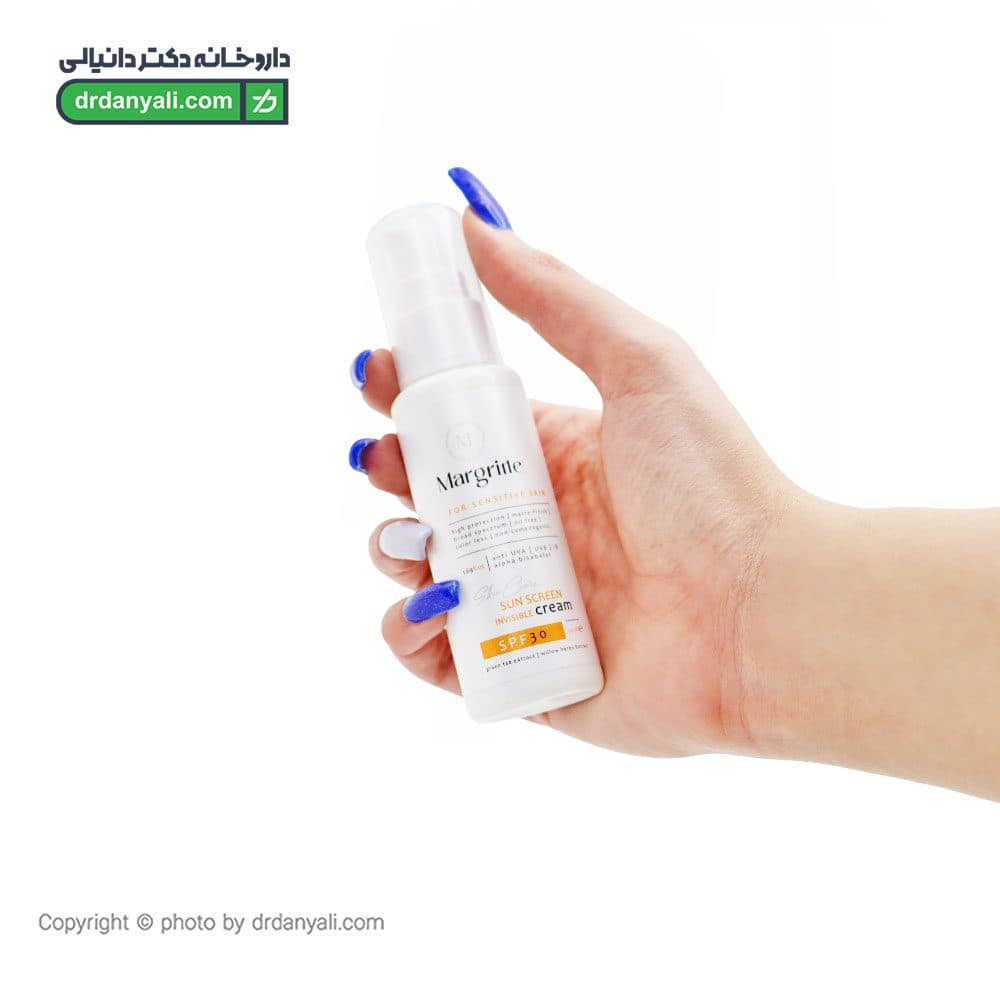 کرم ضد آفتاب بی رنگ مارگریت SPF30 مناسب پوست حساس 50 میلی لیتر — تصویر ۳