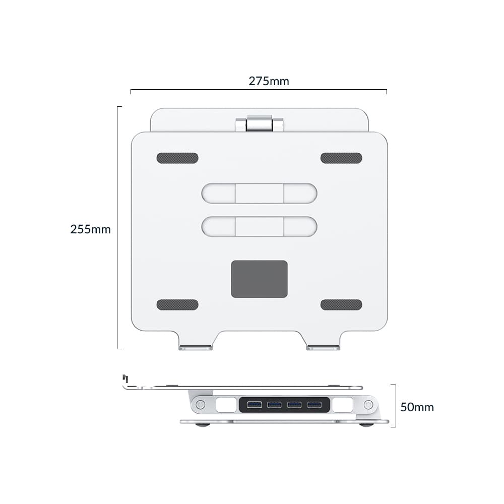 پایه لپ تاپ و هاب USB اوریکو Orico LST-4A Laptop Stand With USB Hub — تصویر ۵