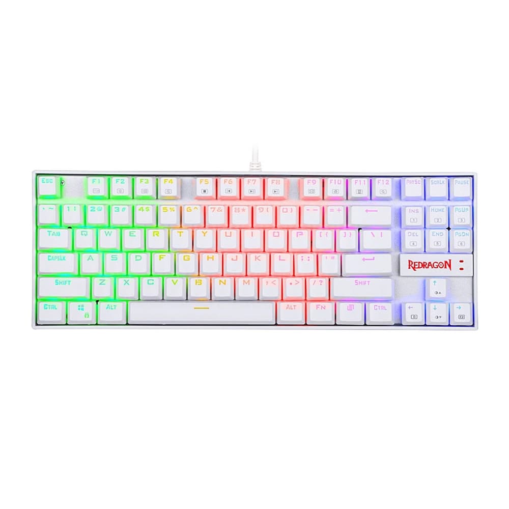 کیبورد گیمینگ ردراگون Redragon KUMARA K552 WH Red Switch Gaming Keyboard