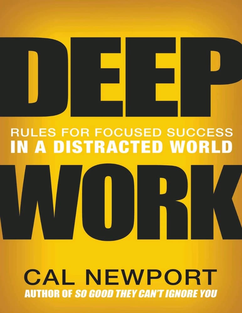کتاب Deep Work (کار عمیق: قوانینی برای موفقیت متمرکز در دنیایی پر از حواس‌پرتی) نسخه انگلیسی PDF | کال نیوپورت