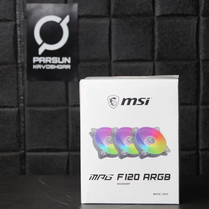 فن کیس ام اس آی MSI MPG F120 ARGB WHITE سه عددی — تصویر ۲