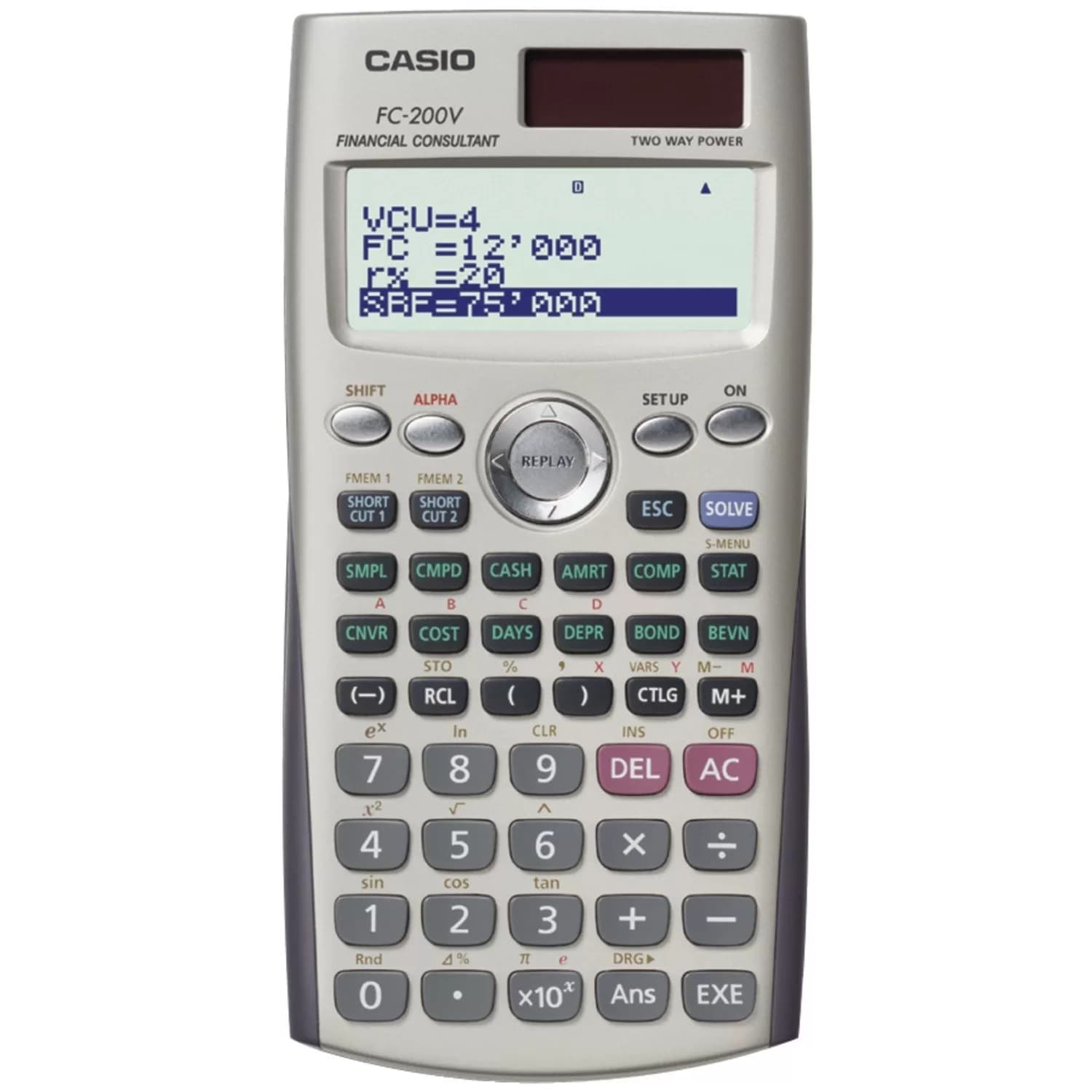 ماشین حساب مهندسی کاسیو – CASIO FC-200V