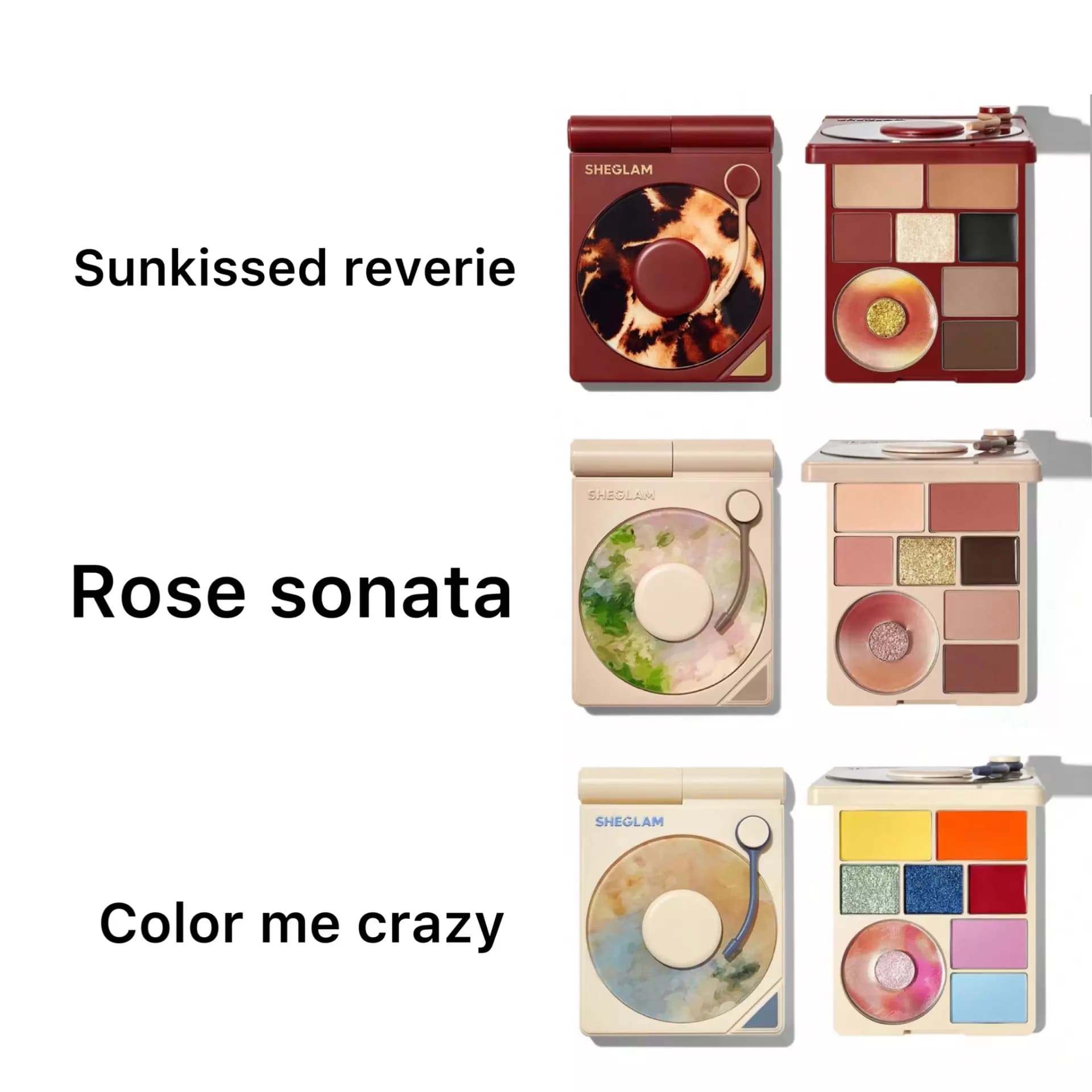 پالت سایه گرامافونی شیگلم sheglam Color Me Crazy — تصویر ۳