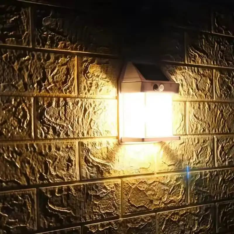 لامپ دیواری خورشیدی 3 حالته مدل Solar کد573 — تصویر ۵