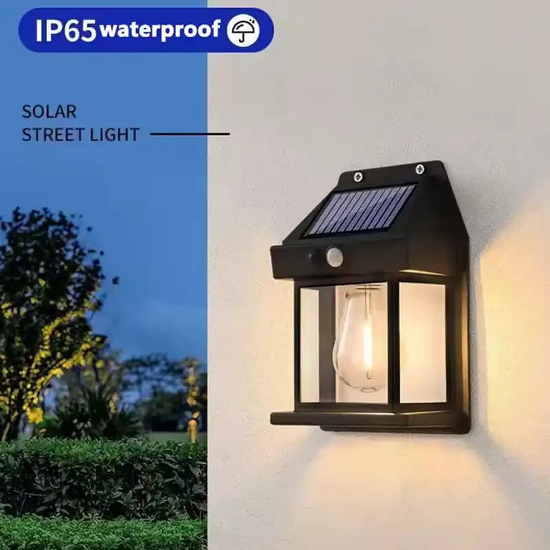 لامپ دیواری خورشیدی 3 حالته مدل Solar کد573 — تصویر ۲