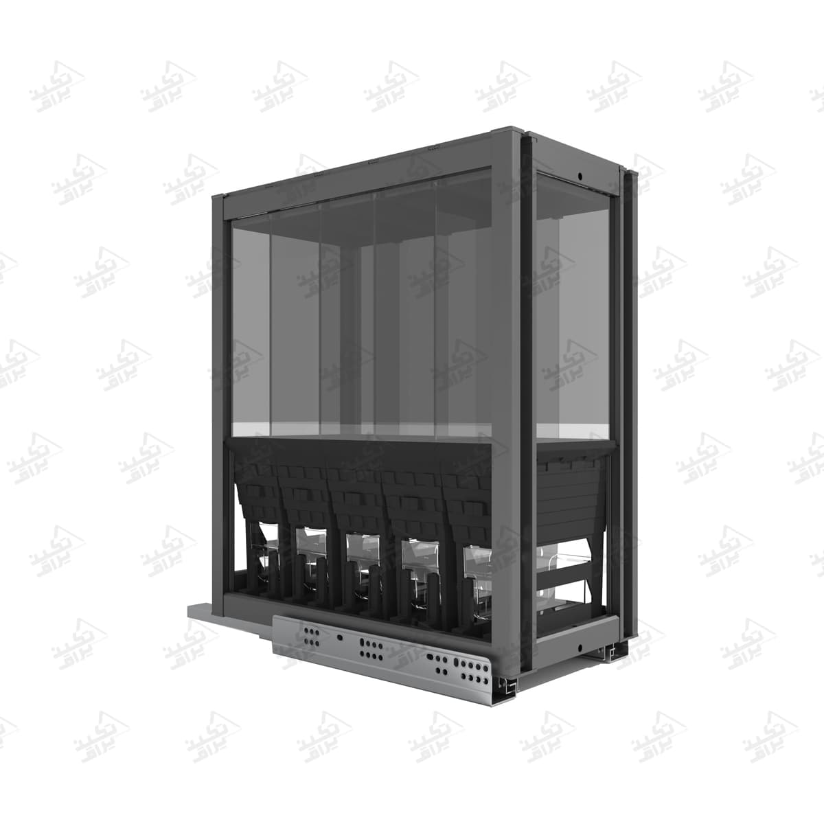 جا حبوباتی کابینتی ریلی چند کاره ملونی مدل 9216