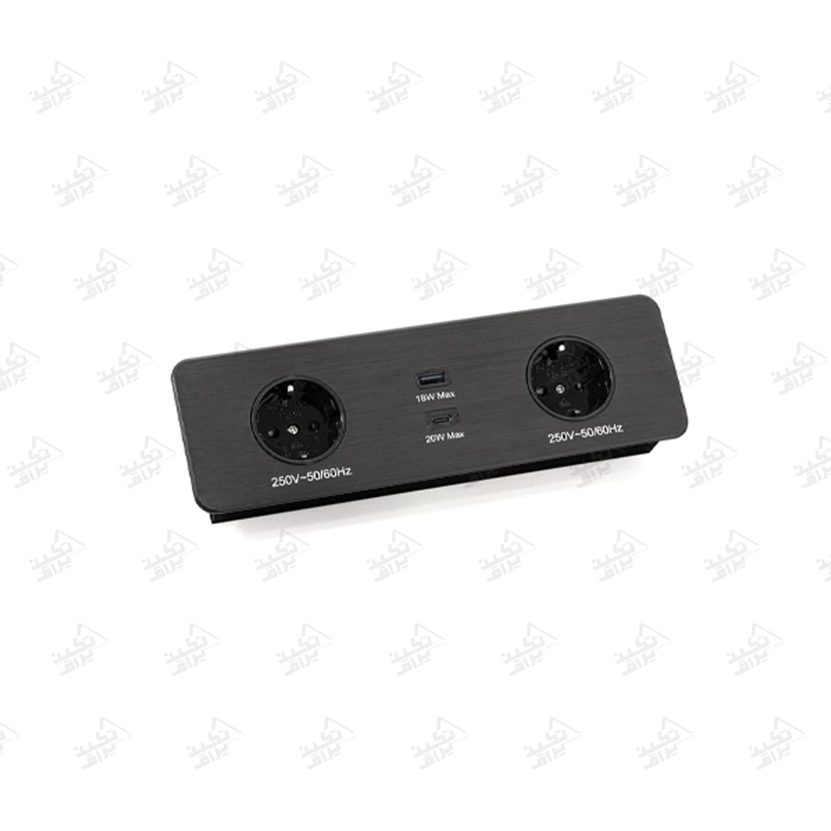 پریز برق توکار کابینتی ملونی مدل 10056 — تصویر ۳