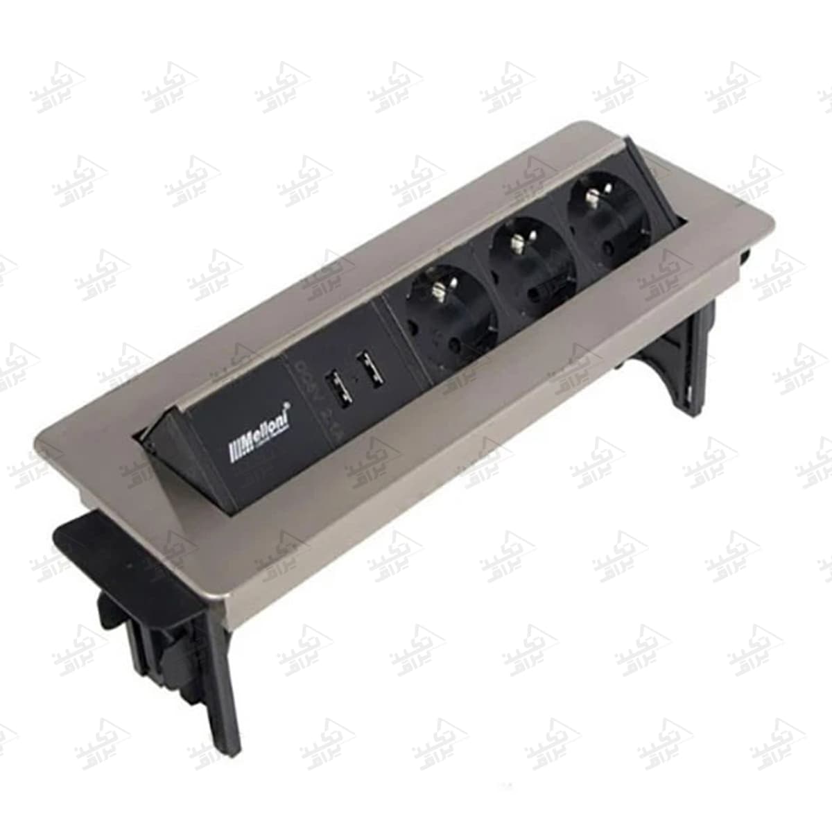 پریز توکار صفحه کابینت ملونی مدل 10022 — تصویر ۳