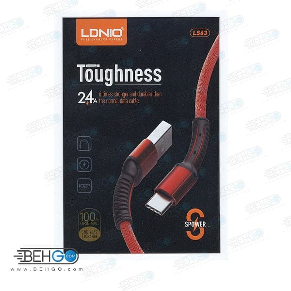 کابل تبدیل USB به Lightning الدینیو مدل LDNIO LS63